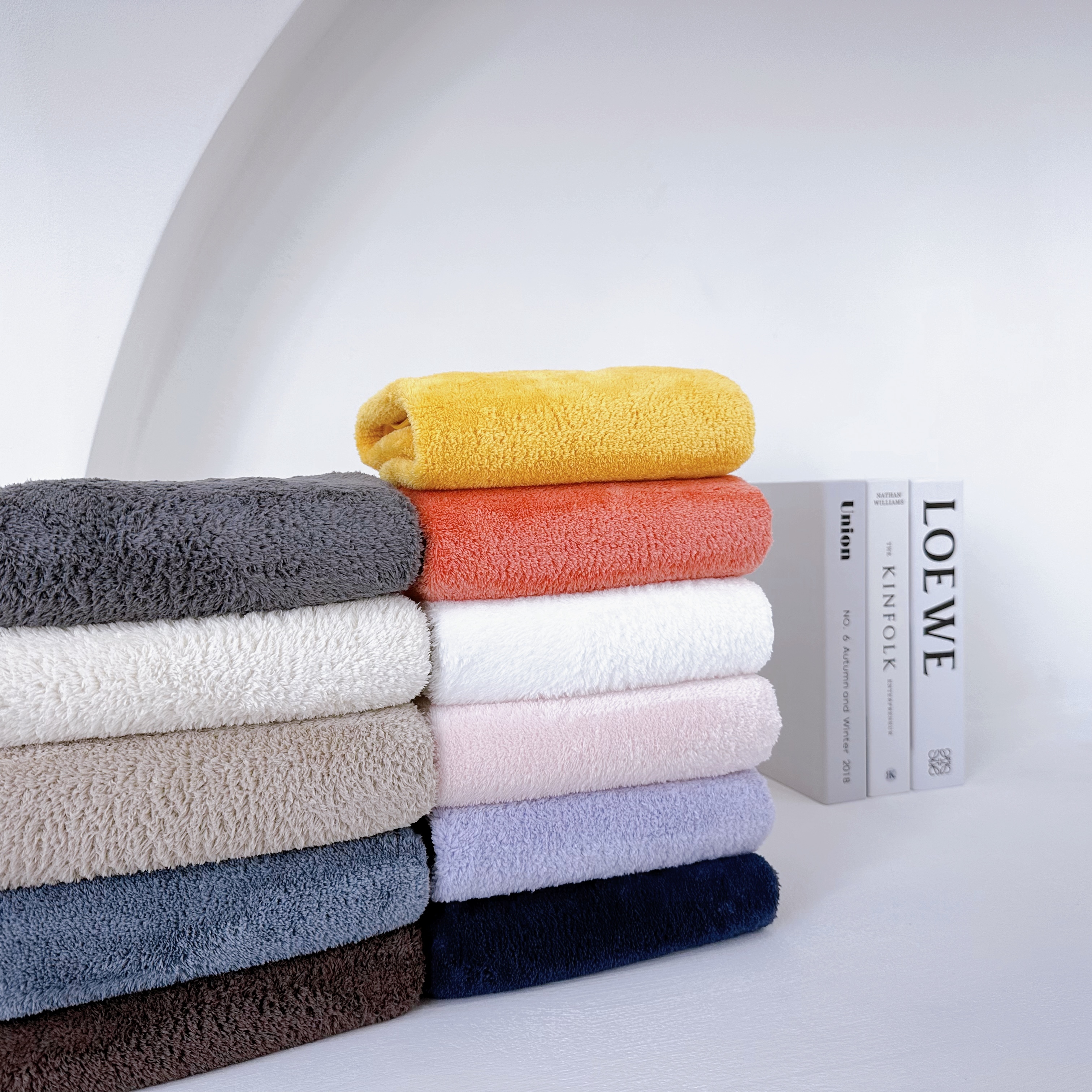 더휴 먼지없는 수건 극세사 국산 부드러운 생활 세면 타올 7장