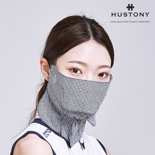 여성 지지미 골프 마스크 UV 자외선차단 여름 쿨 얼굴 햇빛가리개 러닝 자전거 등산 이미지 2