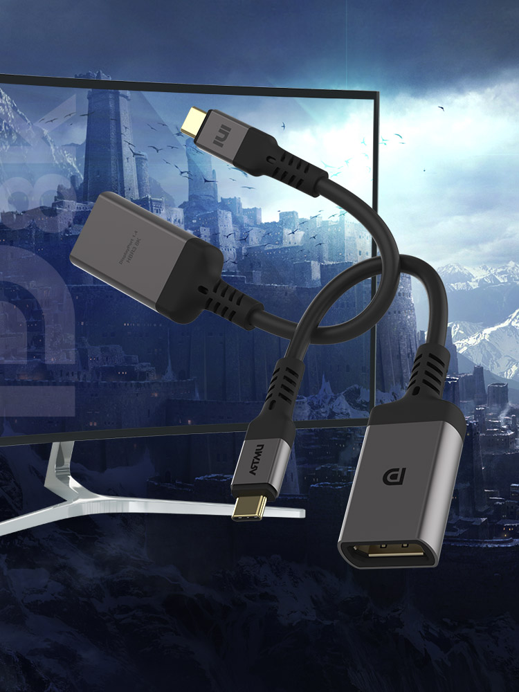 C타입 to DP 1.4 8K DisplayPort 어댑터 케이블 - 상세 이미지 3