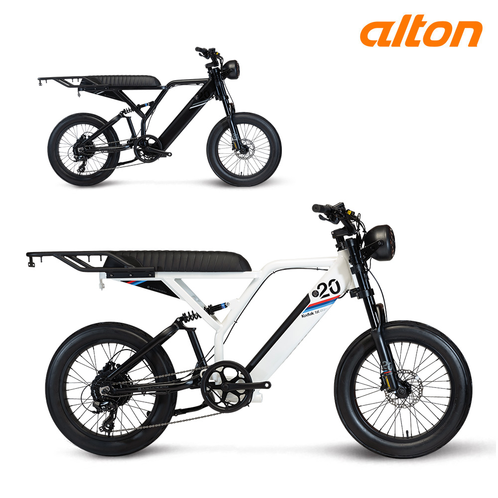 2023년 알톤 코디악 20 FAT 8단 17.5Ah 500W 팻바이크 자토바이 전기 자전거