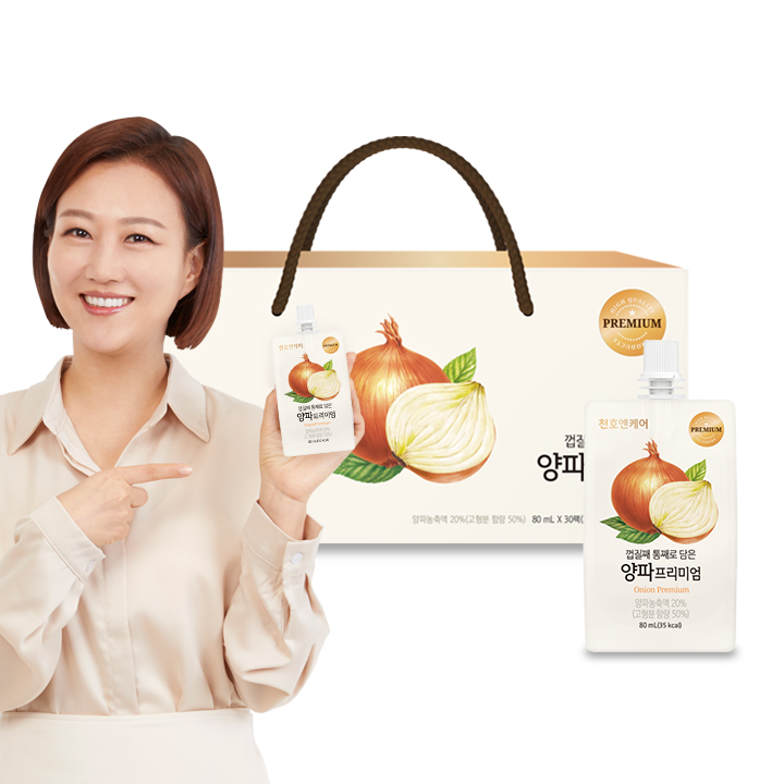 천호엔케어 100% 국산 양파즙 붉은껍질까지 통째 담은 양파 프리미엄 80ml x 30개입 - 상세 이미지 2