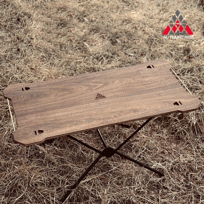 캠핑 보조 미니 테이블 월넛 경량 백패킹 테이블