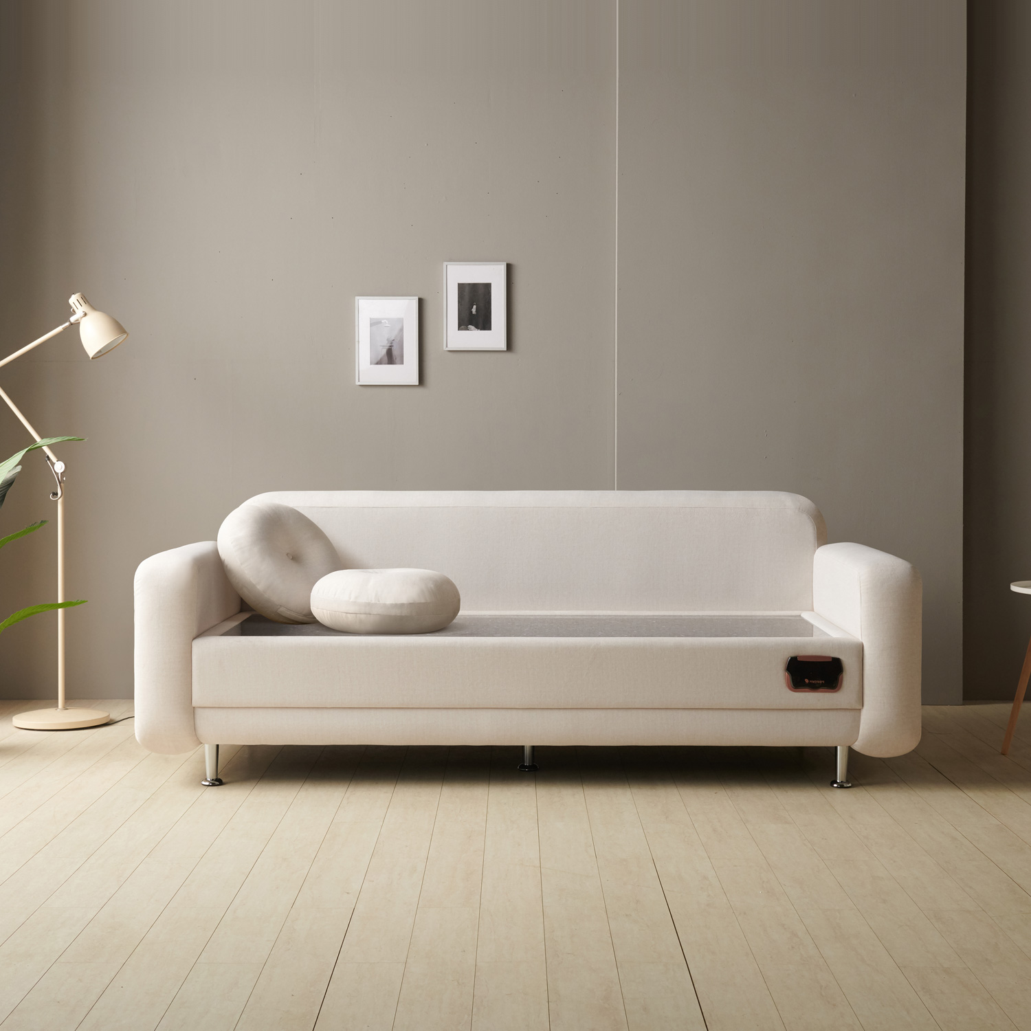 가보건강침대 F포그니SE 이태리산 블루펄 돌침대 3인용 패브릭 소파