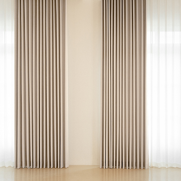 밀스 하루 항균 형상기억 거실 맞춤 암막커튼 평주름140X170