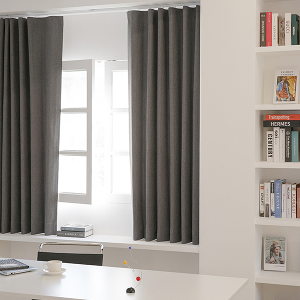 밀스 하루 항균 형상기억 거실 맞춤 암막커튼 평주름140X170