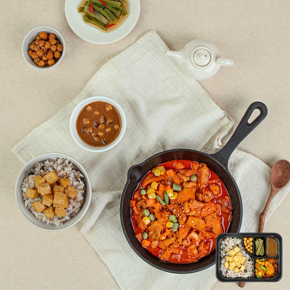 당뇨도시락 당뇨 환자 식단배달 6팩 점심구독 임당 반찬 건강식 양많은 아침식사 저녁 일주일 이미지 4