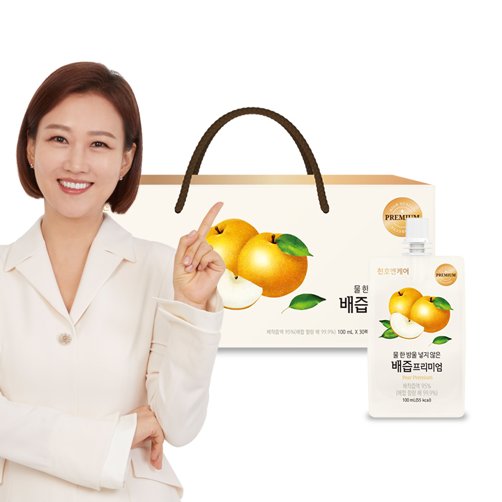 천호엔케어 물 넣지 않은 NFC착즙 국산 배즙 프리미엄 100ml x 30개입 - 상세 이미지 2