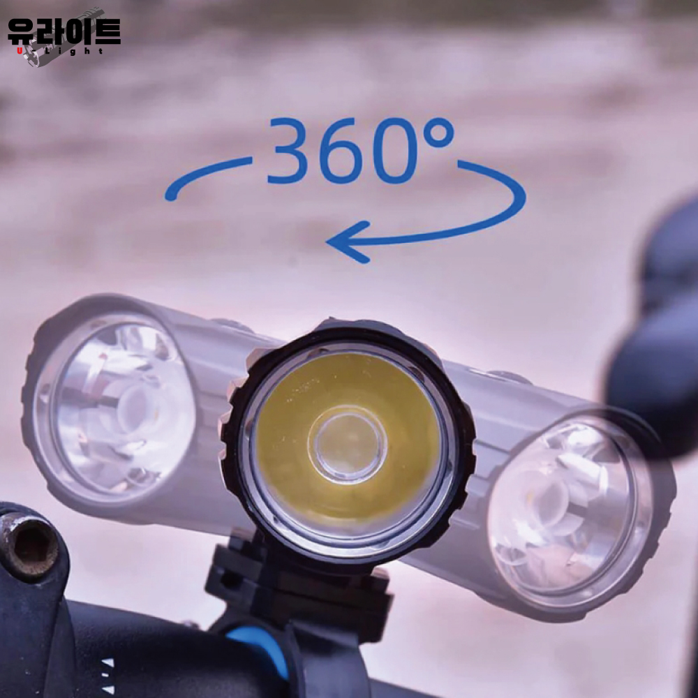 B2 LED 자전거 라이트 전동퀵보드 후레쉬 충전식 전기자전거 써치 C타입 야간 전조등 - 상세 이미지 5