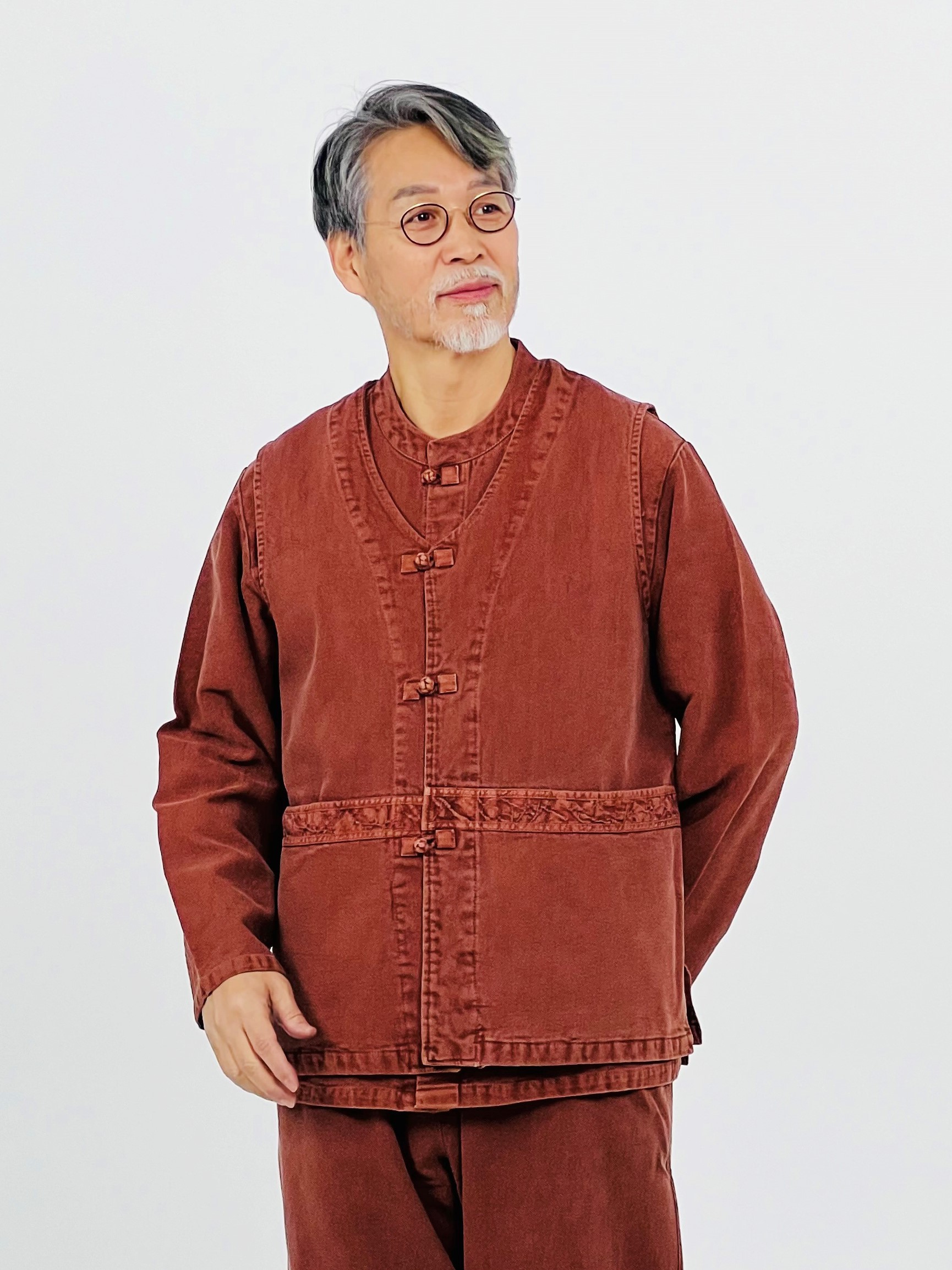 온고지신 춘추용 골지 3피스 개량한복 (생활한복) 5가지 색상 - 상세 이미지 2