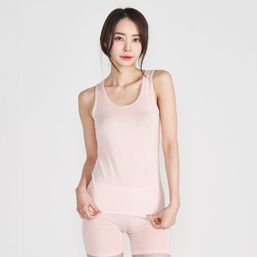 [에이원] 여성런닝 텐셀 소프트 민소매 나시 이너웨어 2p 이미지 3