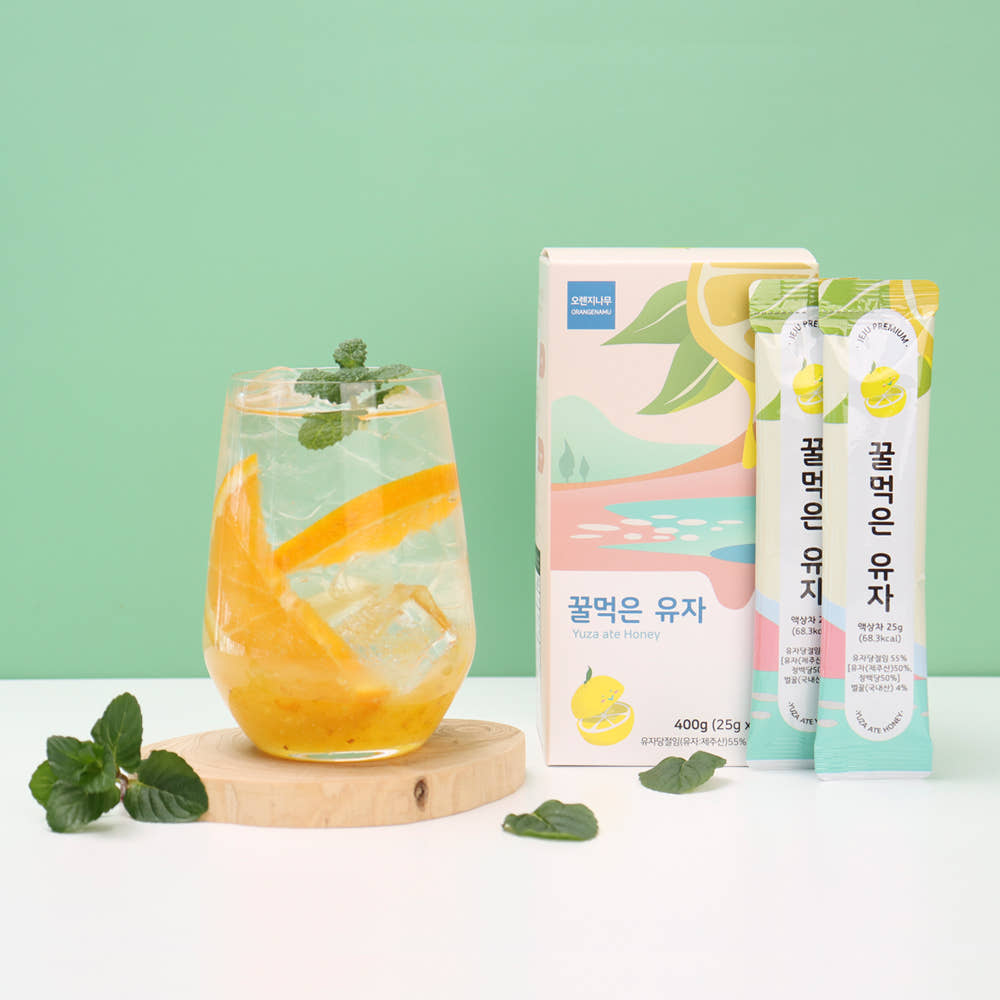 제주 꿀 유자차 스틱 16개입