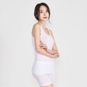 [에이원] 여성런닝 텐셀 소프트 민소매 나시 이너웨어 2p 착용 후기 | 사이즈/핏 총정리 - 상품 이미지 4