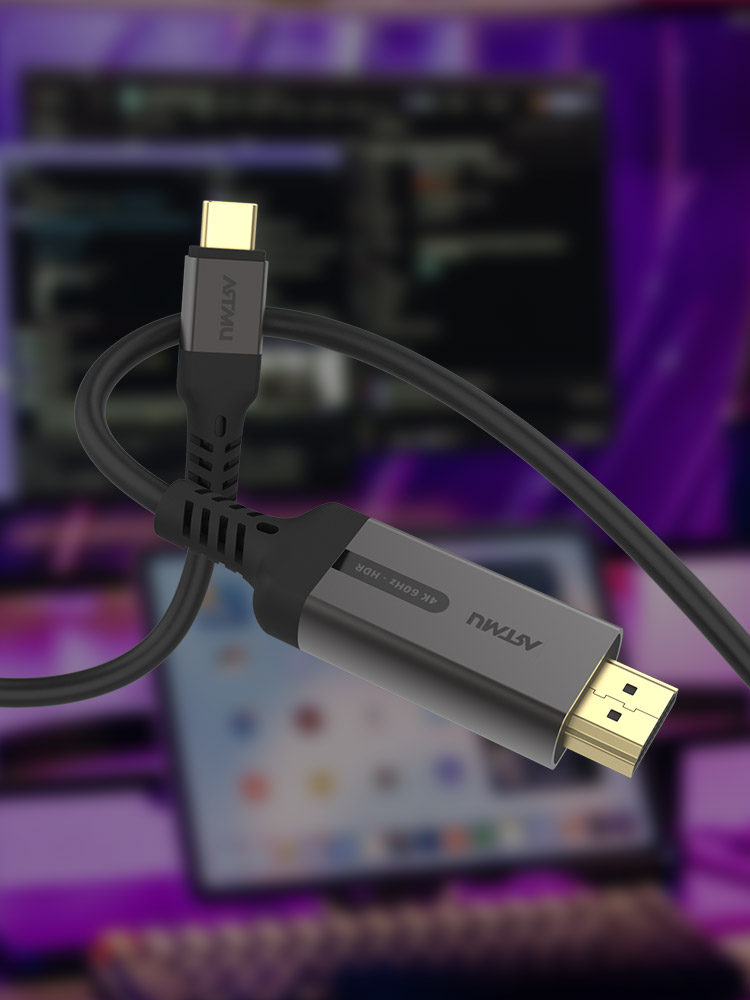 C타입 to HDMI HDR 스마트폰 미러링 케이블 1m - 상세 이미지 3