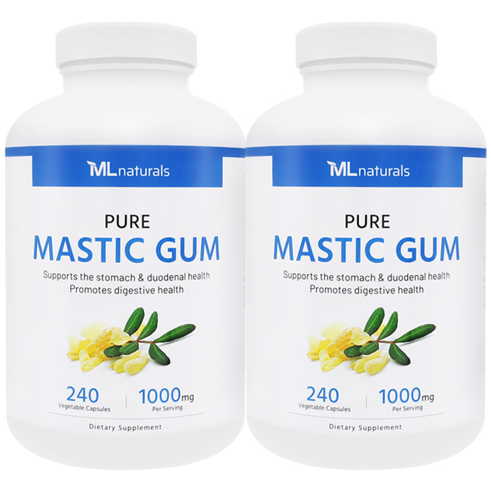 [미국배송] 마이라이프 내추럴스 매스틱검 1000mg Mastic Gum 240캡슐, 2개 제품 이미지