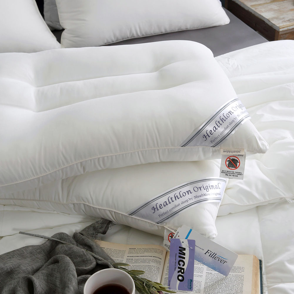 마이크로화이바 경추베개솜 거북목 일자목 높이조절 숙면베개 효성가공 알러지케어원단 휴비스솜