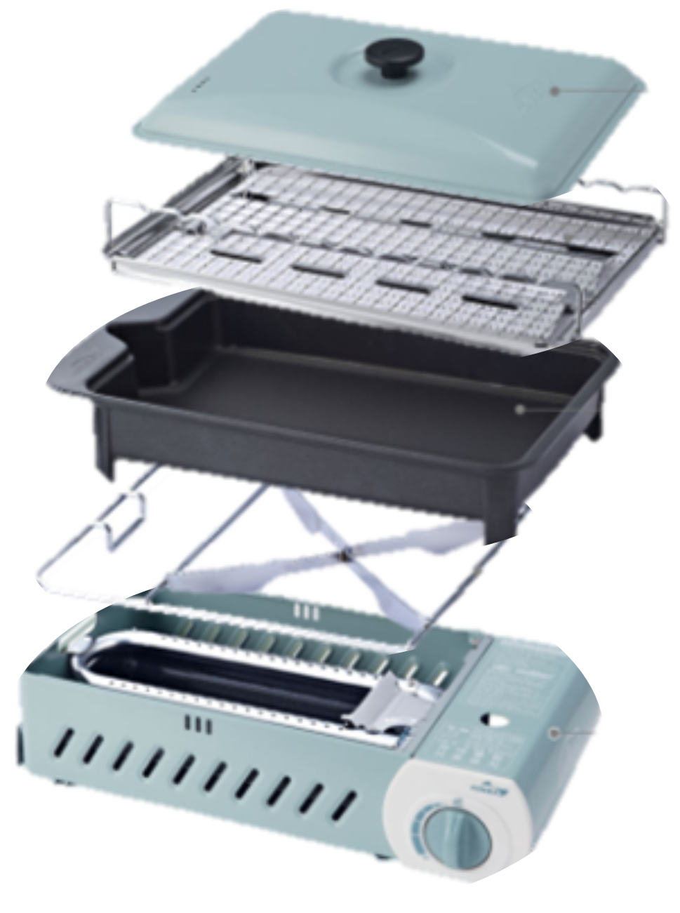 코베아 구이바다 L 민트+가방+전골팬 그릴 풀세트 버너 캠핑용