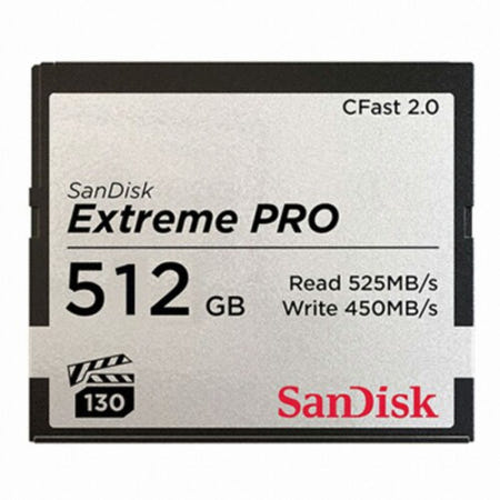 샌디스크 EXTREME PRO CFAST 디지털 카메라 메모리 카드 512GB