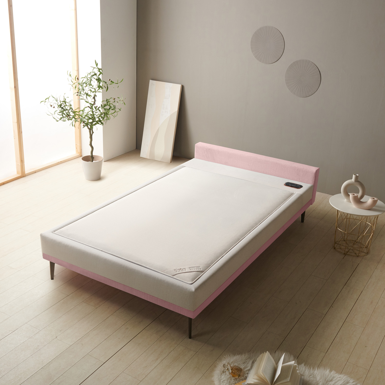가보건강침대 황토 밀양흙침대 세라믹볼 세라믹스 돌침대 슈퍼싱글 패브릭 SS라니SE - 상품 이미지