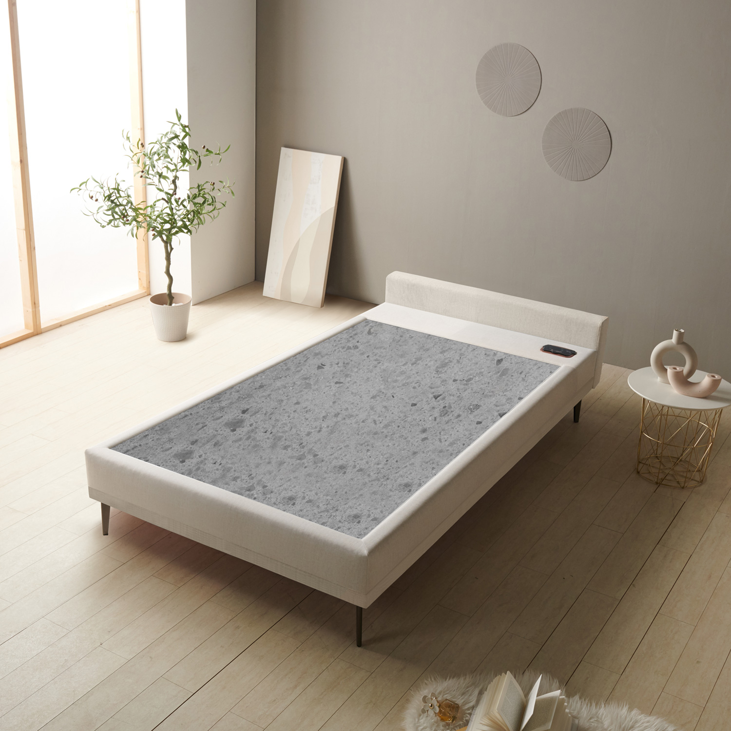 가보건강침대 황토 밀양흙침대 세라믹볼 세라믹스 돌침대 싱글 패브릭 S라니SE
