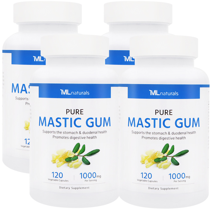 [미국배송] 마이라이프 내추럴스 매스틱검 1000mg Mastic Gum 120캡슐, 4개 제품 이미지