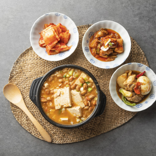 착한 청국장 냄새안나는 찌개 밀키트 ( 국산 쌀밥에 청국장 5팩+육수 5개)