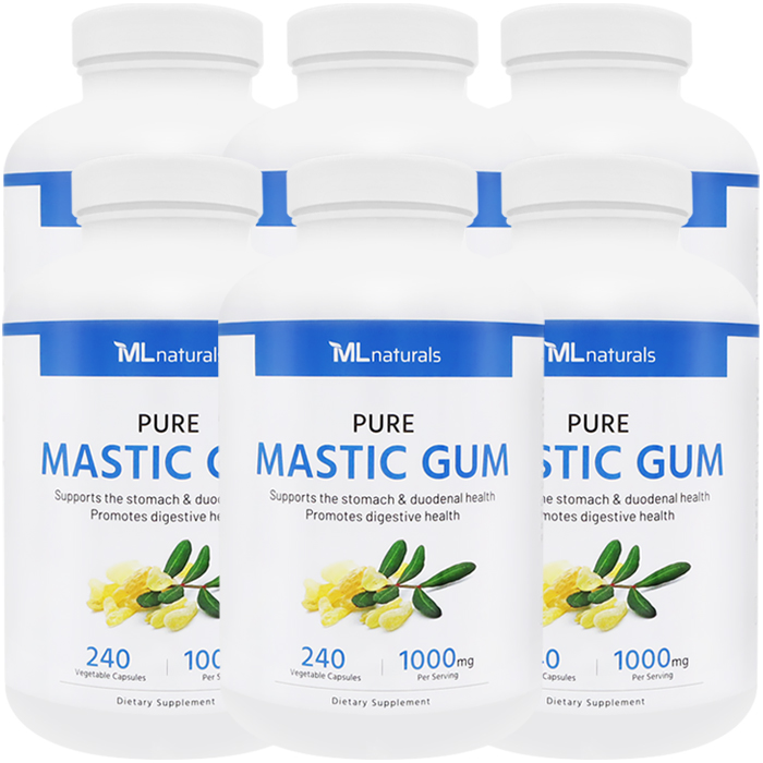 [미국배송] 마이라이프 내추럴스 매스틱검 1000mg Mastic Gum 240캡슐, 6개 제품 이미지