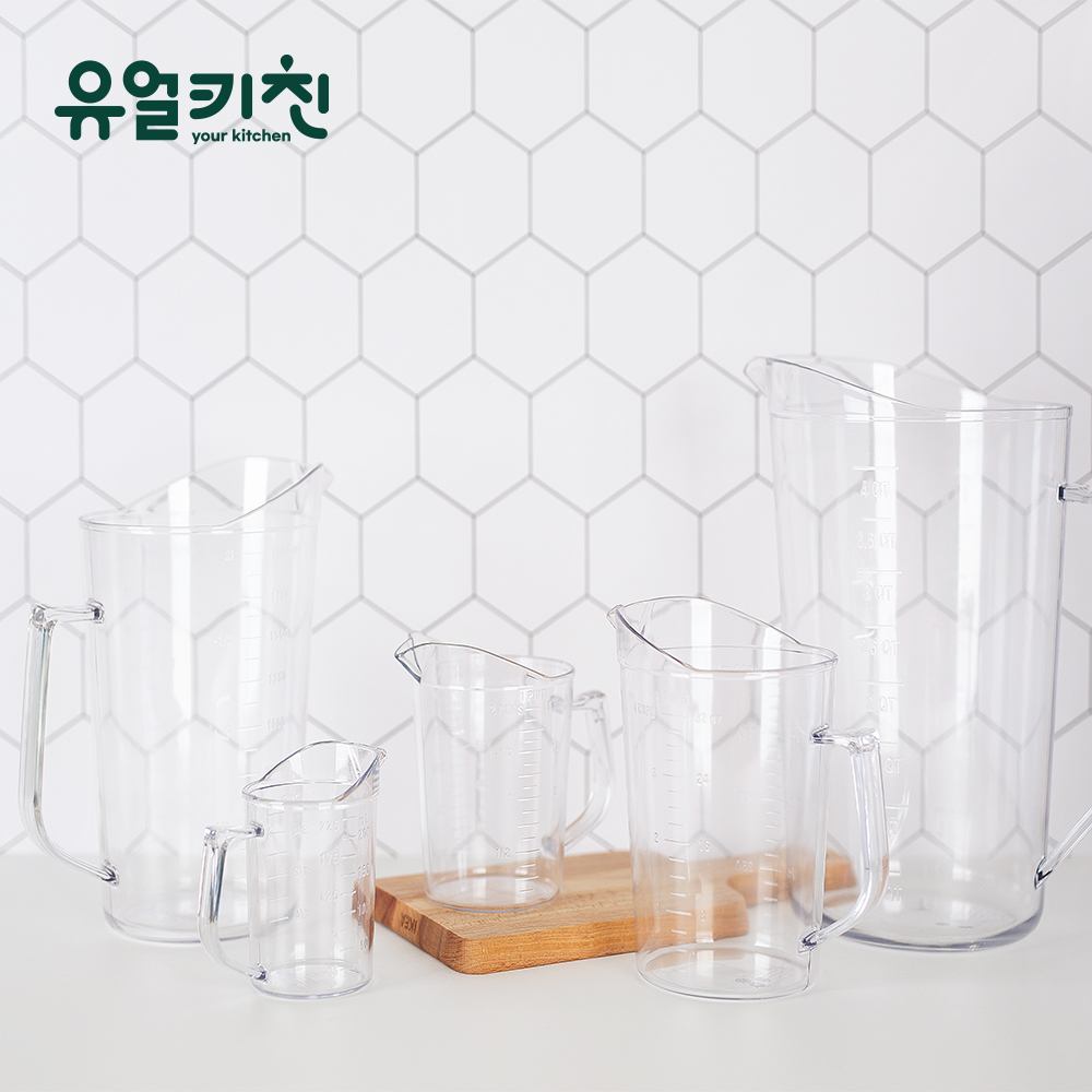 가벼운 플라스틱 계량컵 눈금컵 비커 업소용 225ml - 상세 이미지 2