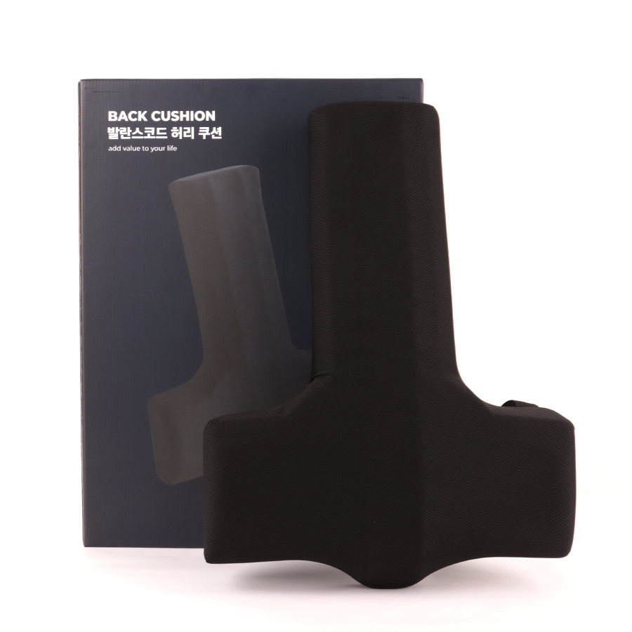 발란스코드 카이로프랙틱쿠션 의자 허리쿠션 등받이 허리받침 척추 쿠션