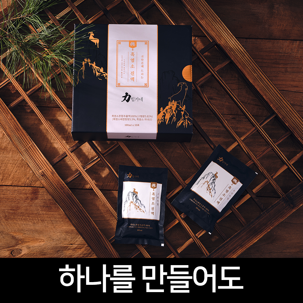 힘가네 흑염소진액 엑기스 흑염소즙 1박스 100ml X 10포