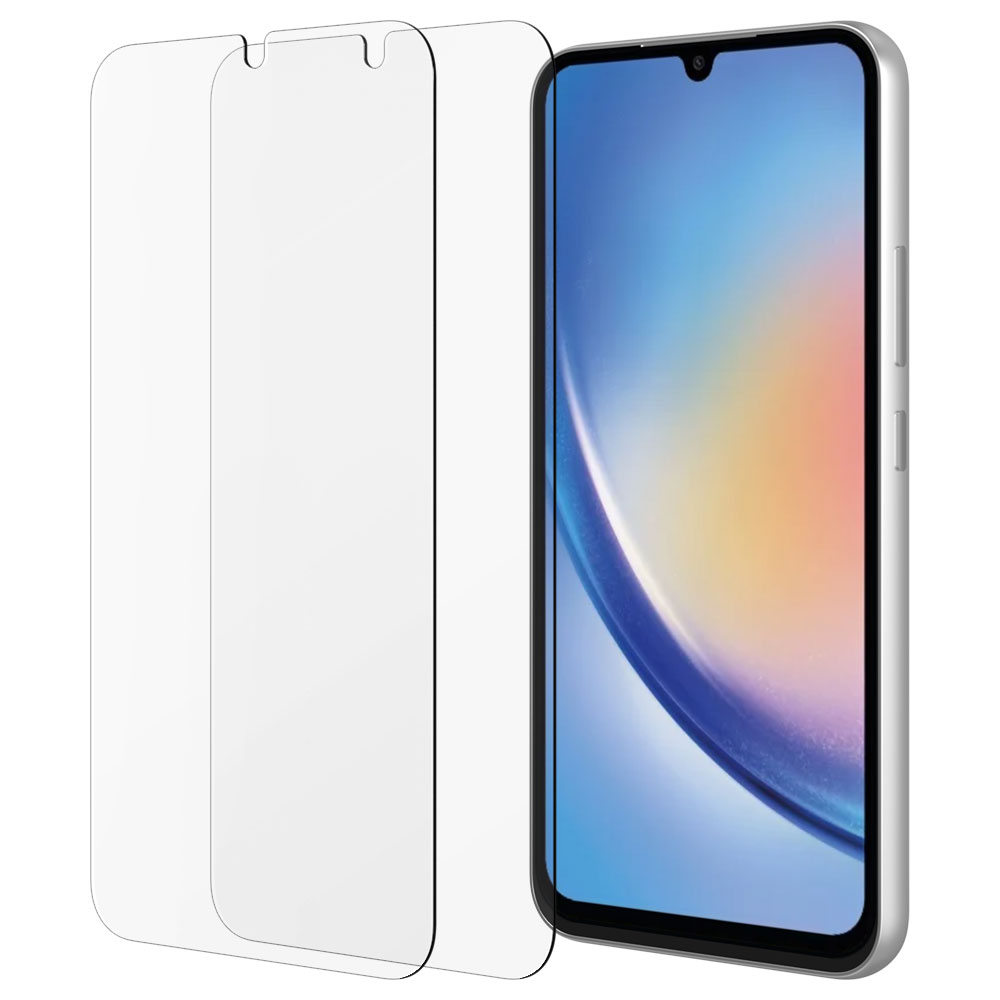 플래쉬 강화유리 전면 액정보호필름 갤럭시A34, 2매입