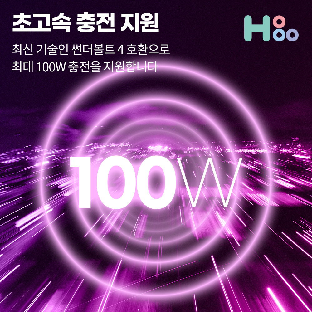 꺽임 젠더 C타입 100W 미러링 데이터 충전 2P - 상세 이미지 5