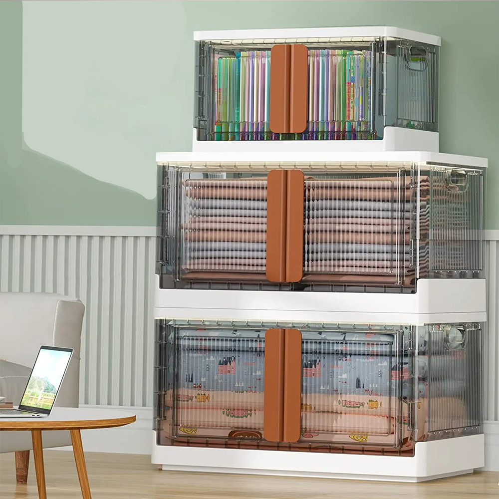 오라플 대형리빙박스 폴딩박스 접이식정리함 32L