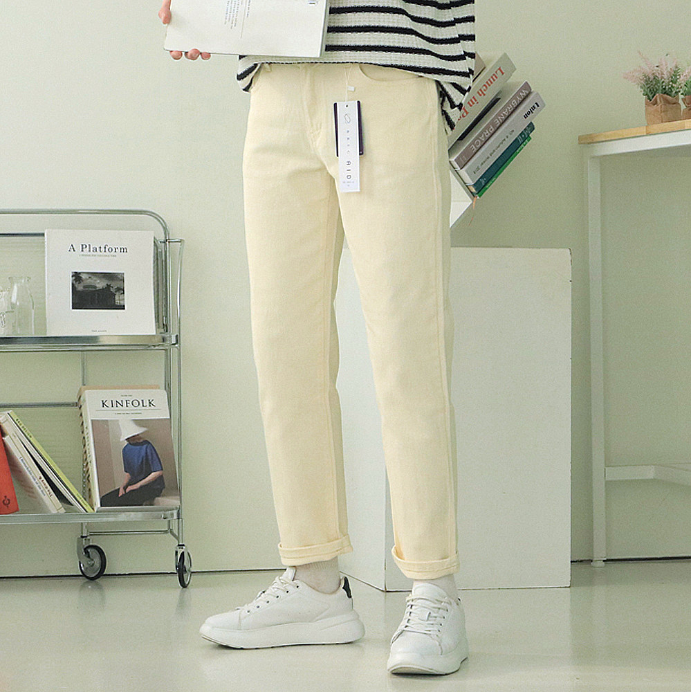 남자바지 허벅돼 스판 치노팬츠 남자면바지 이미지 4