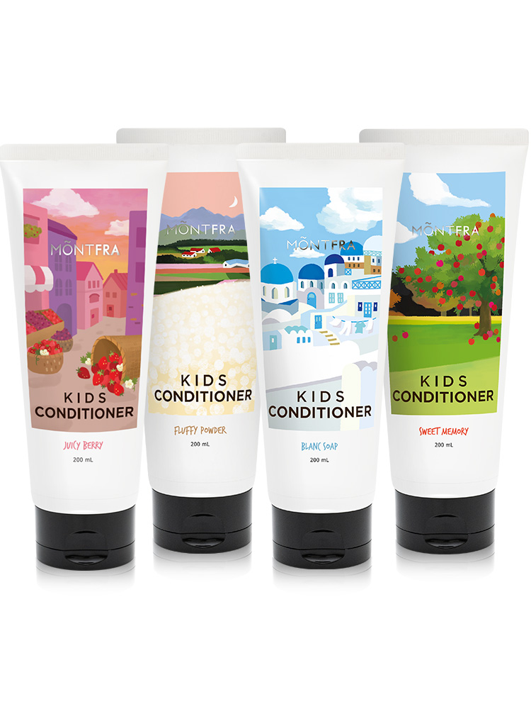 몽프라 1+1 초등 키즈 컨디셔너 200ml 블랑솝 쥬시베리