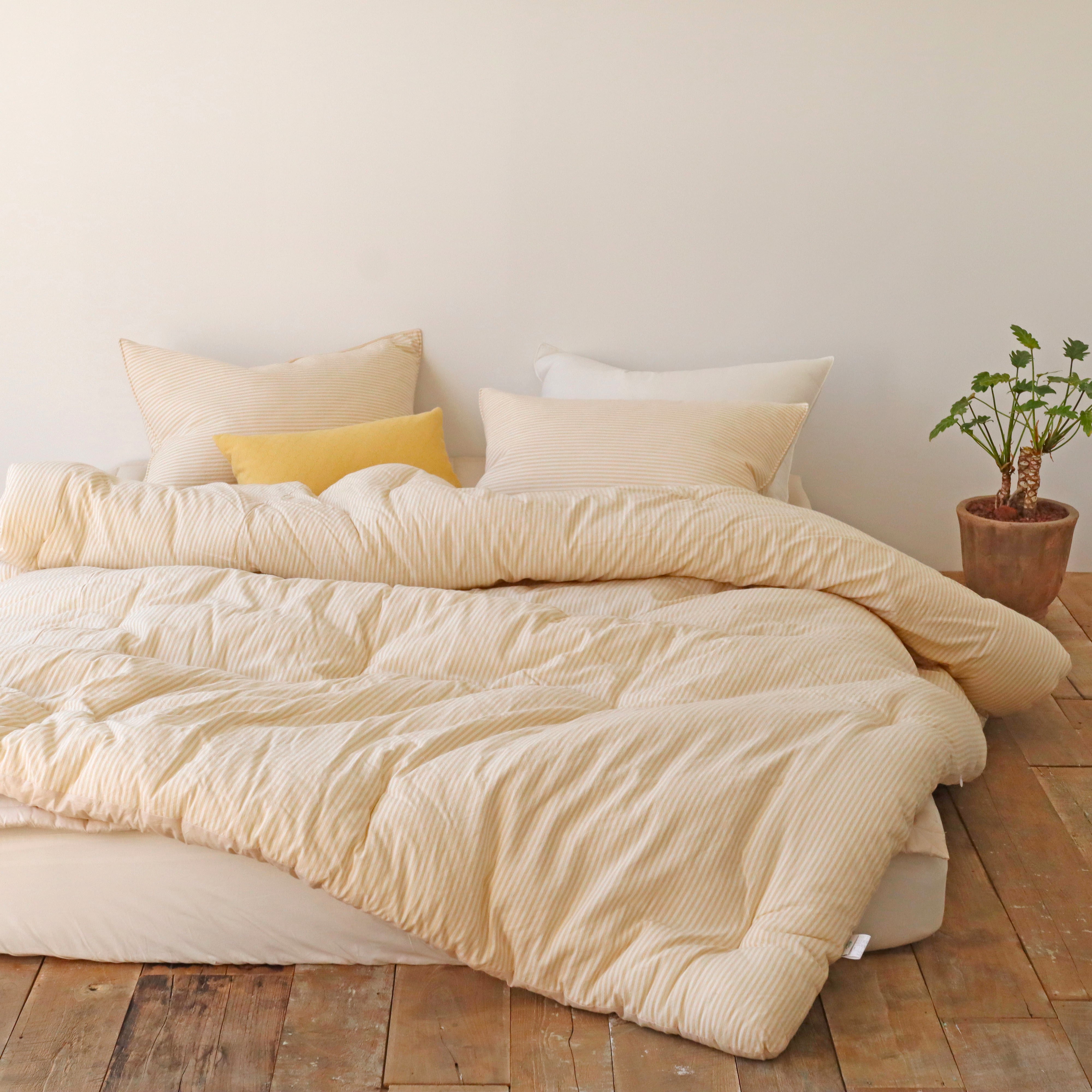 스트라이프 워싱 광목 60수 아사 순면 알러지케어 봄 사계절 차렵이불 S/SS