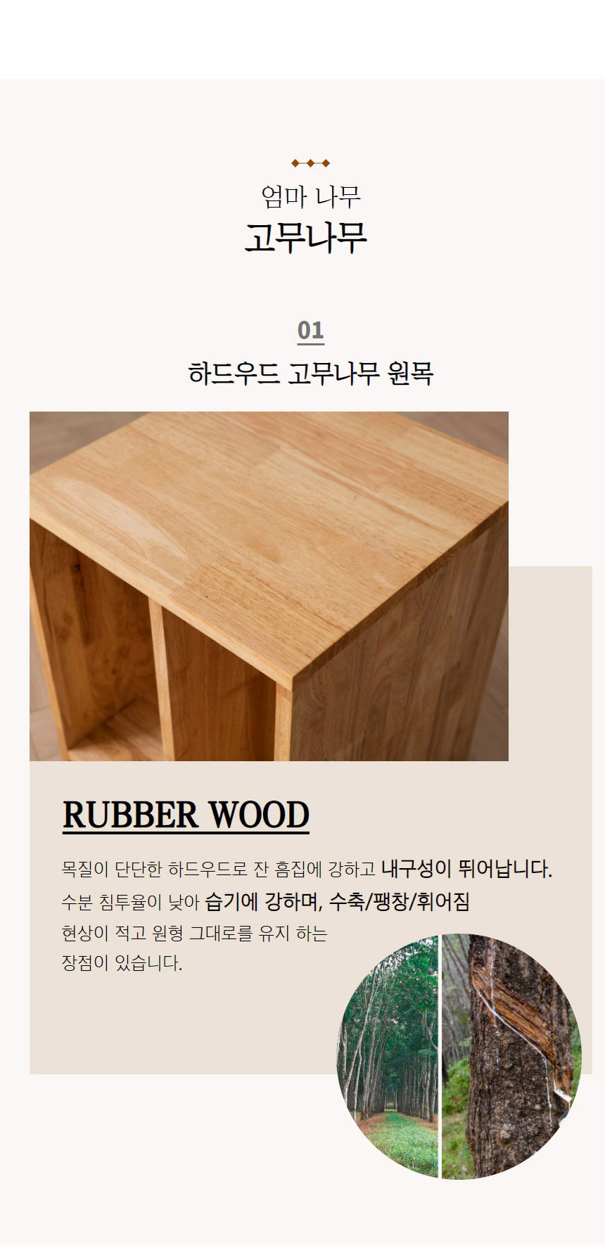 아리스타 원목 낮은 전면 3단 책장 800 상세 이미지 14