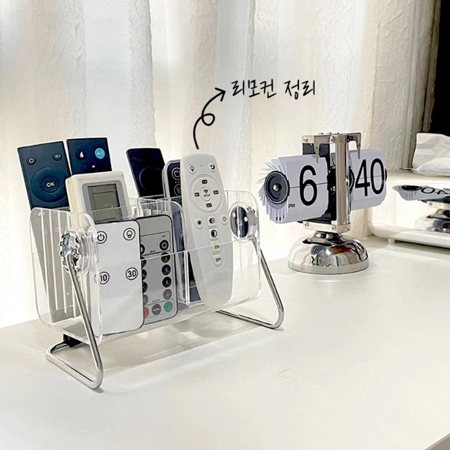 아크릴 수납함 정리함 투명 거치대 리모콘 염경환 수납장 - 상세 이미지 2