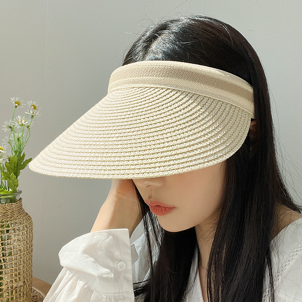라탄 썬바이저 여성 썬캡 여름 모자 추천 헬렌 밀짚 모자 썬바이저 사용후기