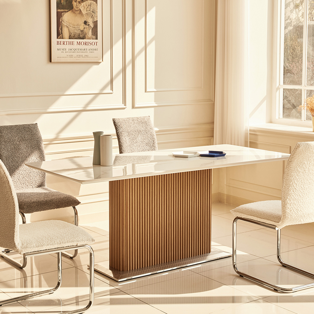 런던 6인 8인용 포세린 세라믹 템바보드 식탁 테이블 2000 CL478