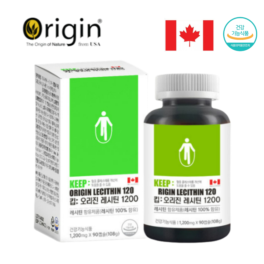 킵 오리진 레시틴 콜레스테롤 1200 1200mg x 90캡슐 제품 이미지