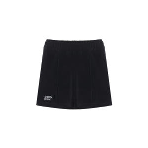 320쇼룸 로고 자수 핀턱 테리 밴딩 숏팬츠 블랙[스포티라인] 착용 후기 | 사이즈/핏 총정리 - 상품 이미지 3