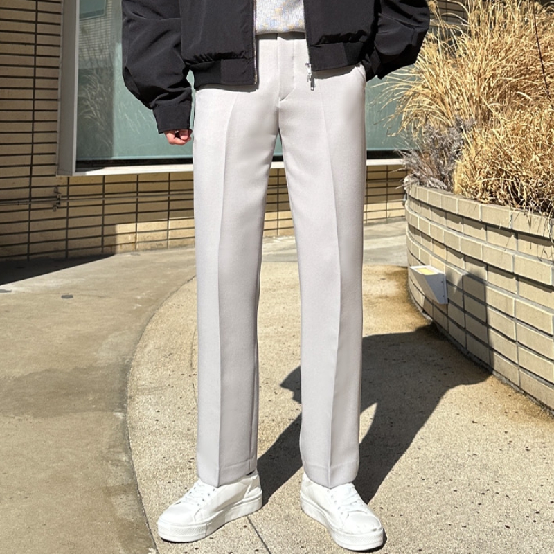 남자 바틀렛 봄 가을 사계절 스판 세미와이드 슬랙스 팬츠 - 상세 이미지 4