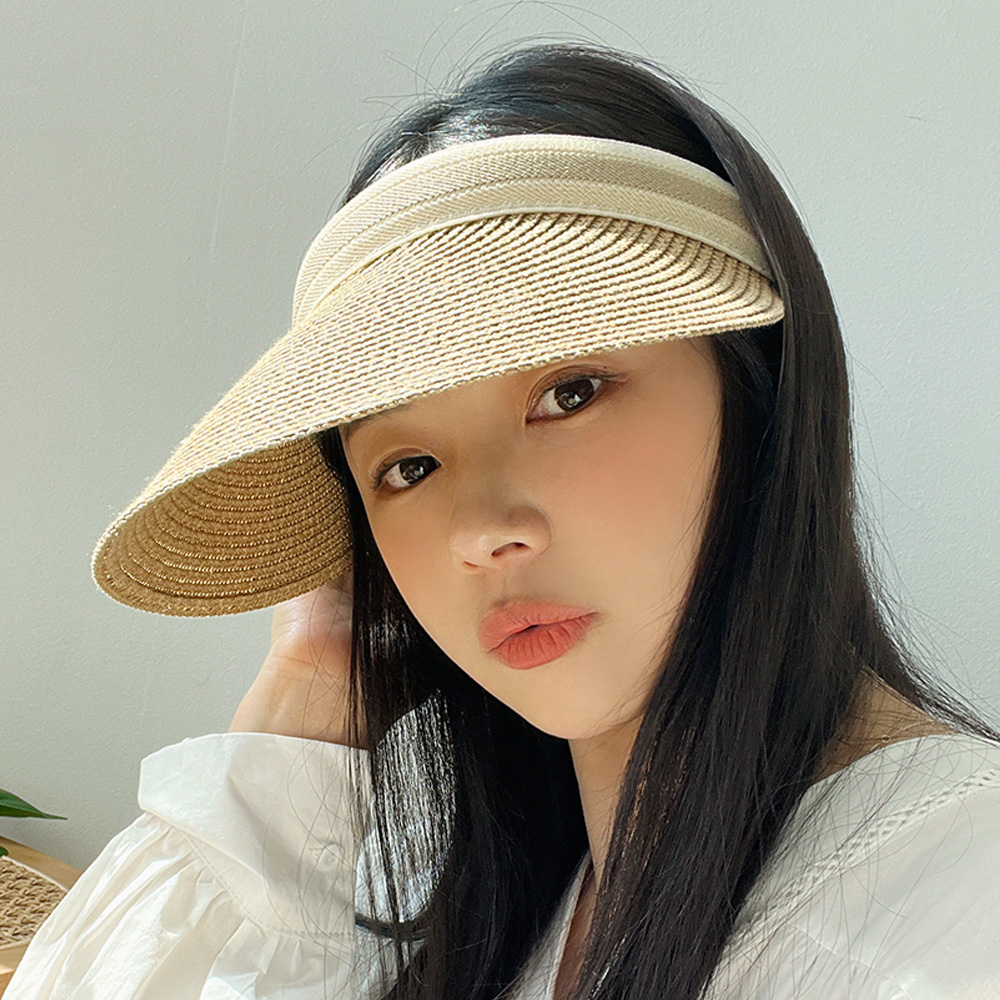 라탄 썬바이저 여성 썬캡 여름 모자 추천 헬렌 밀짚 모자 썬바이저 사용후기
