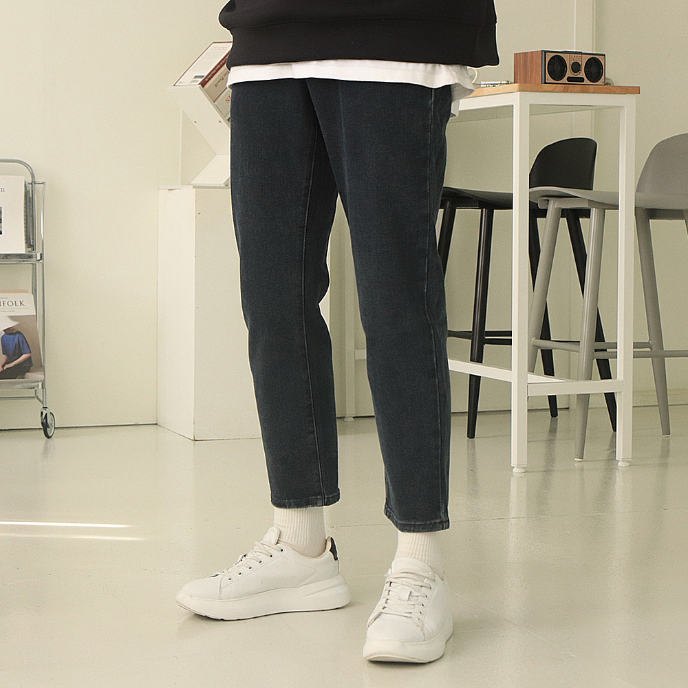 남자청바지 허벅돼 밴딩 스판 청바지 이미지 4