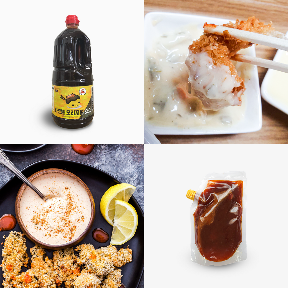 타코야끼 업소용 대용량 재료 모음전 타코야키 반죽 소스 문어 가쓰오부시 기계 불판 이미지 6