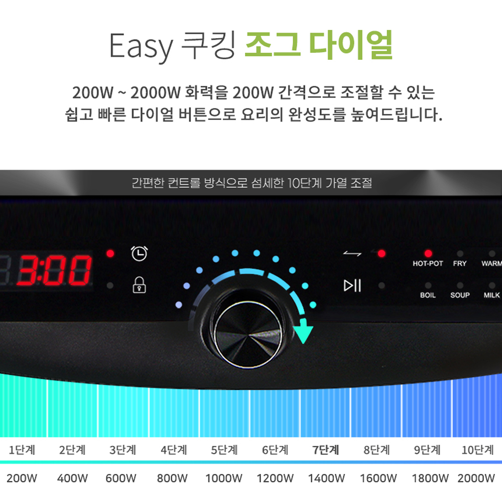 [평생 AS보장 제공] 오쿠 휴대용 1구 인덕션 OCC-IH200B 주방의 청결과 편리함