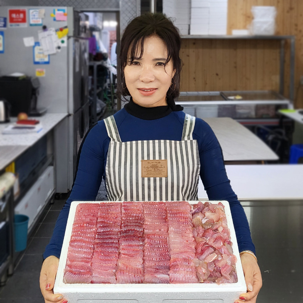 흑산도 홍어 목포 국내산 삭힌 홍어회 삼합