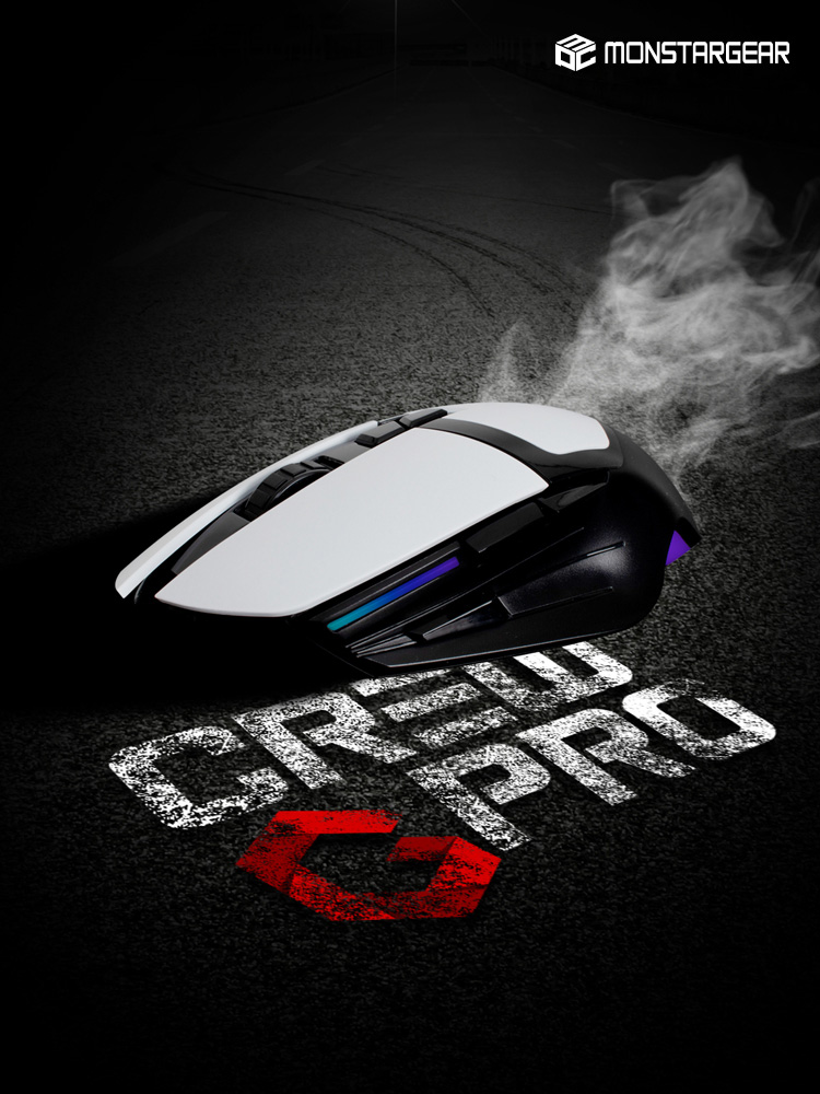 가츠 크루 Gpro G402 그립감 클릭감 롤 배그 매크로 게이밍 인체광학 유선 마우스