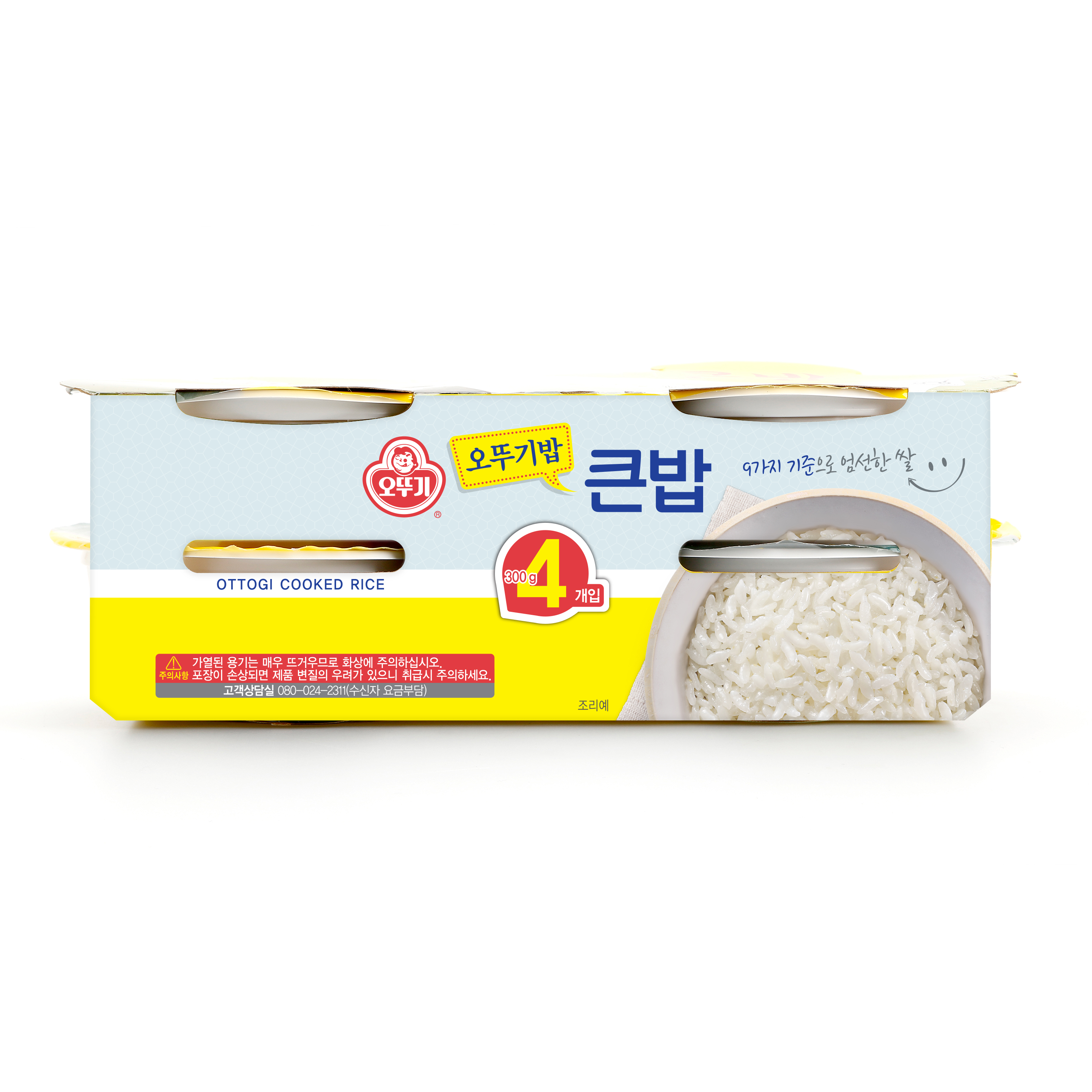 오뚜기 맛있는 오뚜기밥 큰밥 300g, 4개 - 메인 이미지