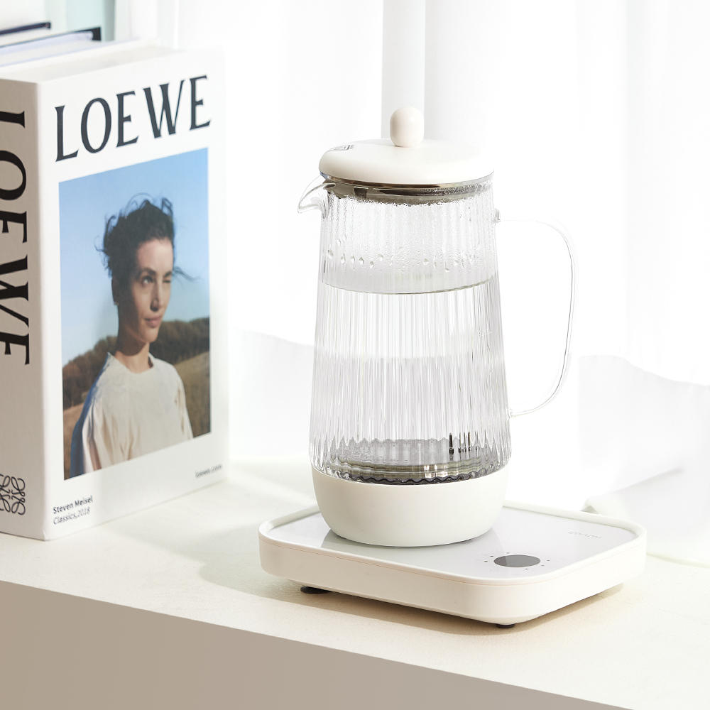 단미 전기포트 유리 티포트 분유 커피 무선 보온포트 800ml DA-KET02